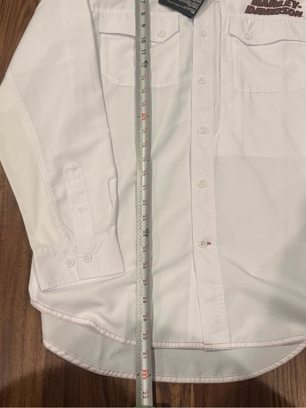 HARLEY-DAVIDSON Men's Performance Long Sleeve Shirt L White NWT - Picture 7 of 8